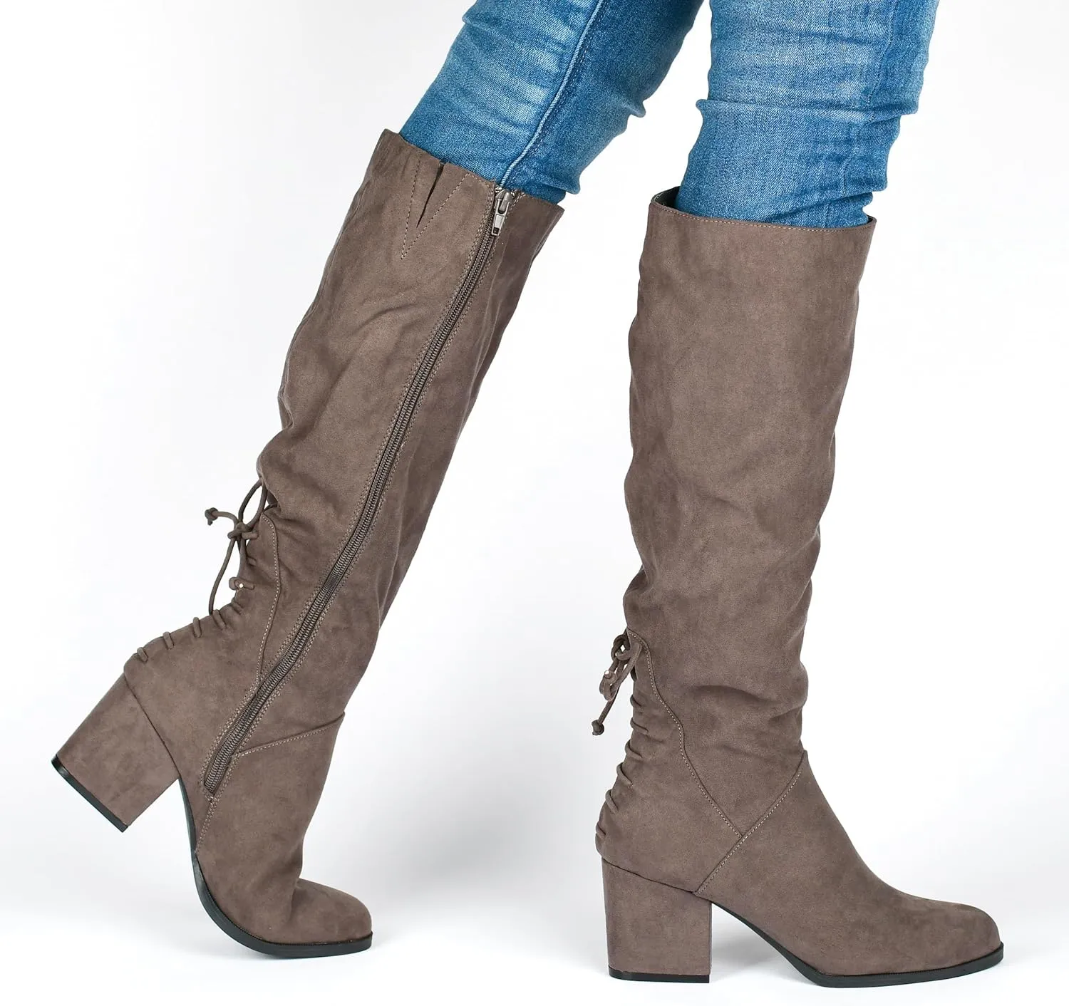 Journee Women's Comfort Foam Extra Wide Calf Leeda Boots