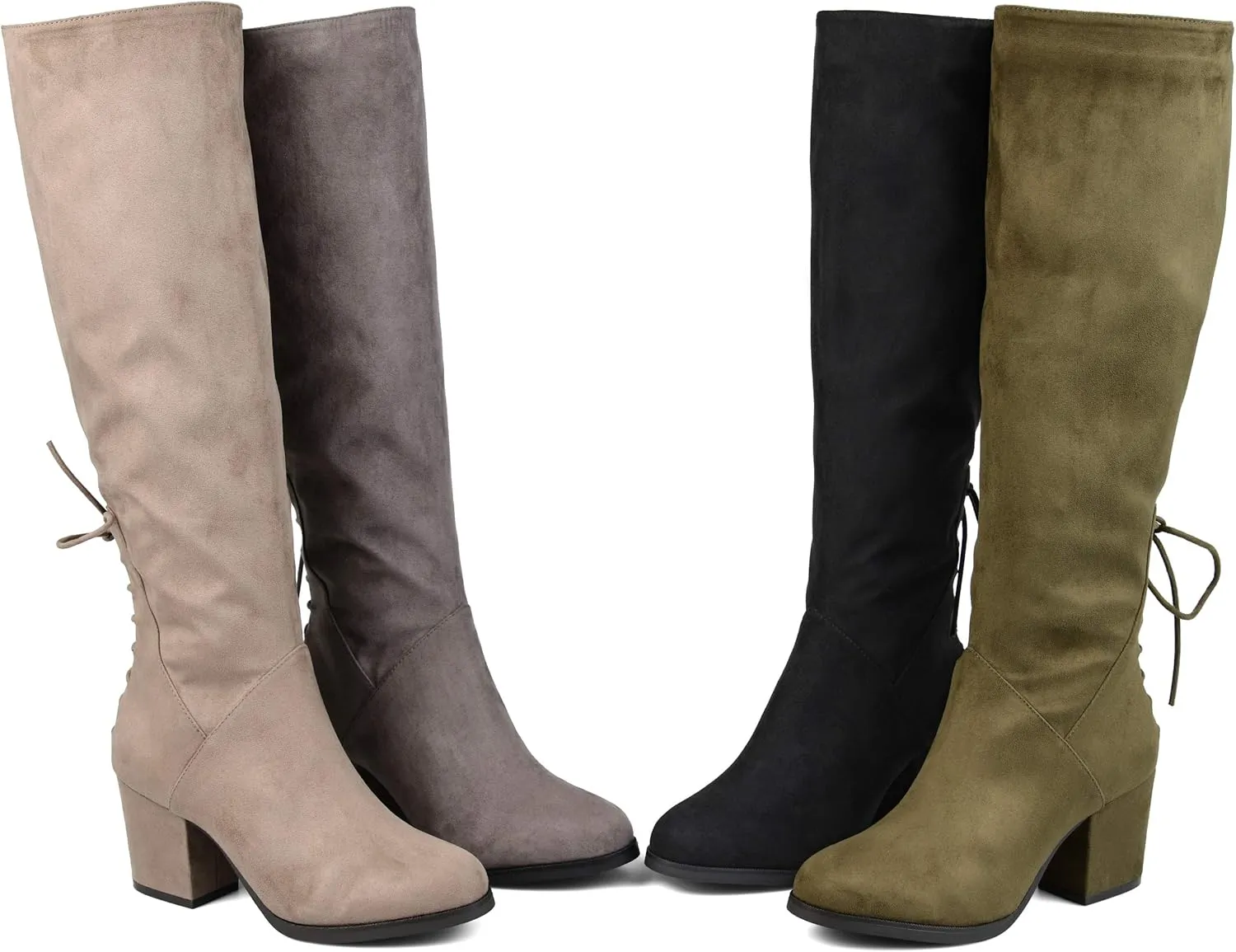 Journee Women's Comfort Foam Extra Wide Calf Leeda Boots