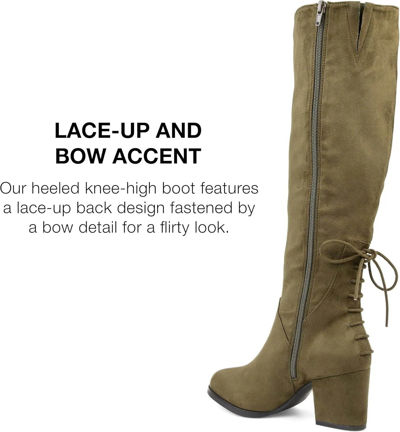Journee Women's Comfort Foam Extra Wide Calf Leeda Boots