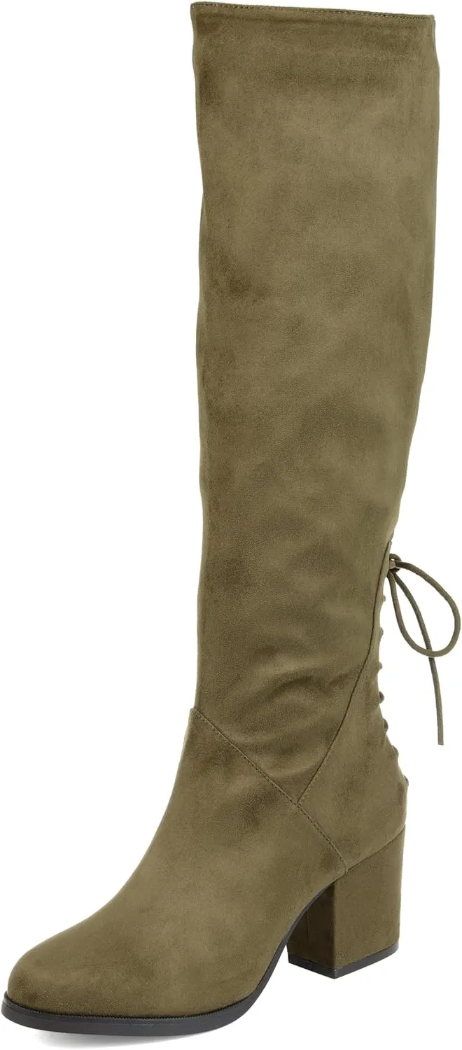 Journee Women's Comfort Foam Extra Wide Calf Leeda Boots