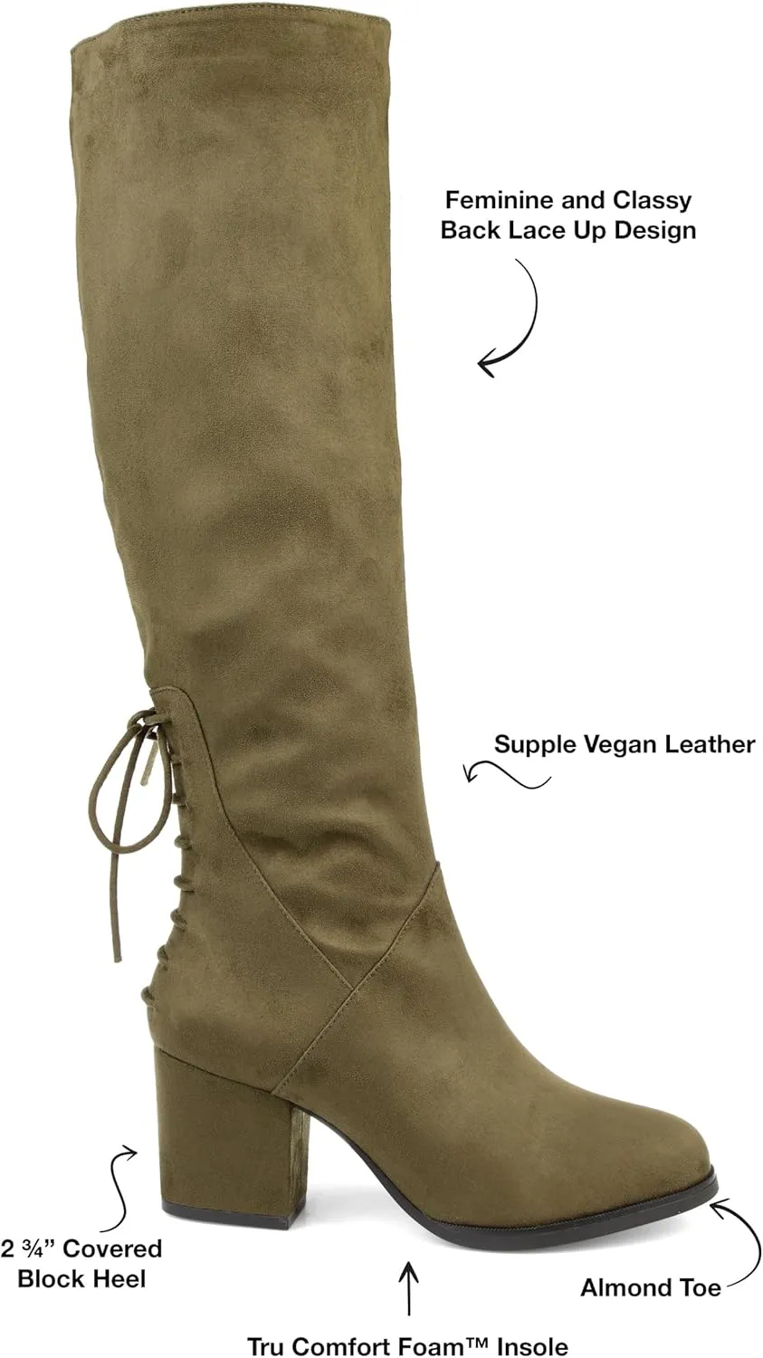 Journee Women's Comfort Foam Extra Wide Calf Leeda Boots