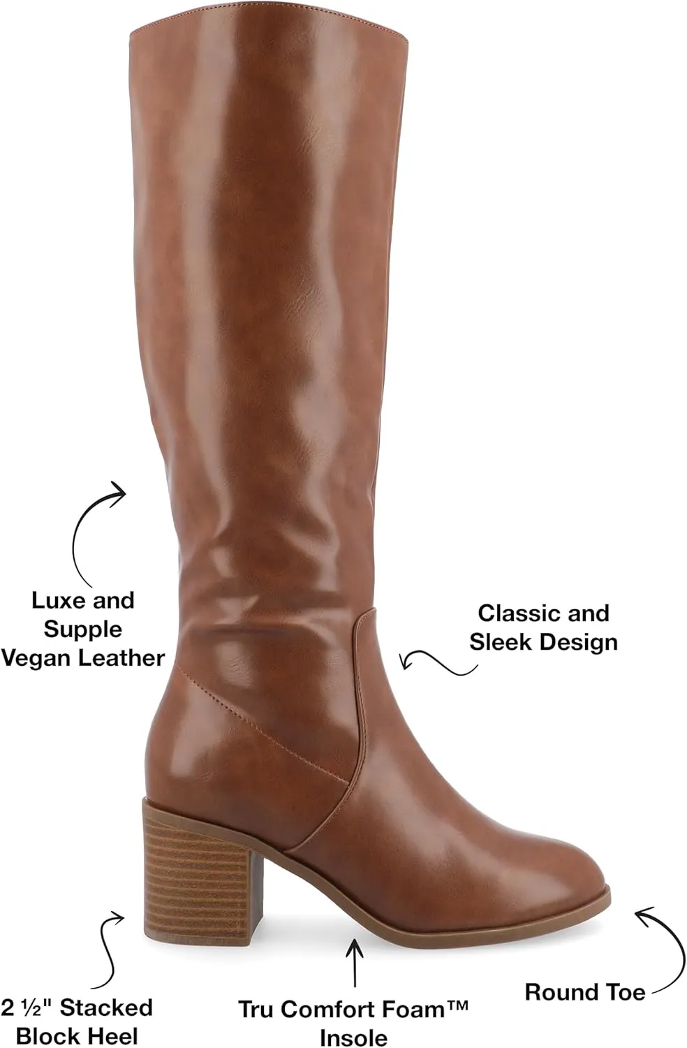 Journee Women's Comfort Foam Romilly Extra Wide Calf Boots