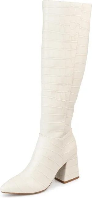 Journee Womens Landree Tru Comfort Foam Block Heel Knee High Boots