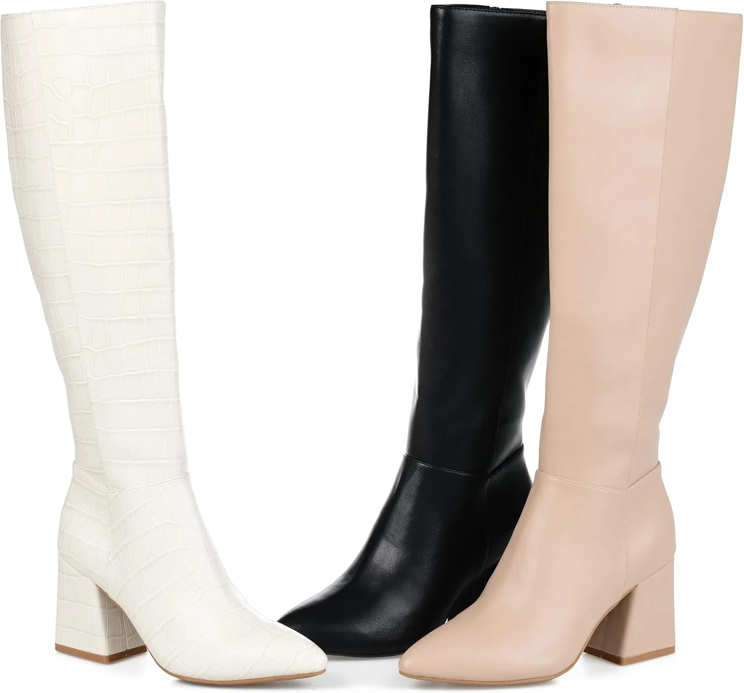 Journee Womens Landree Tru Comfort Foam Block Heel Knee High Boots