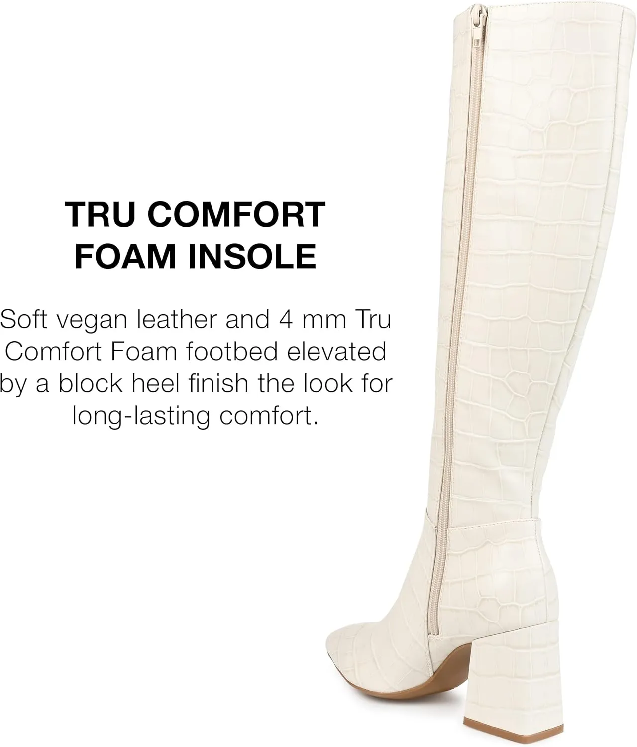 Journee Womens Landree Tru Comfort Foam Block Heel Knee High Boots