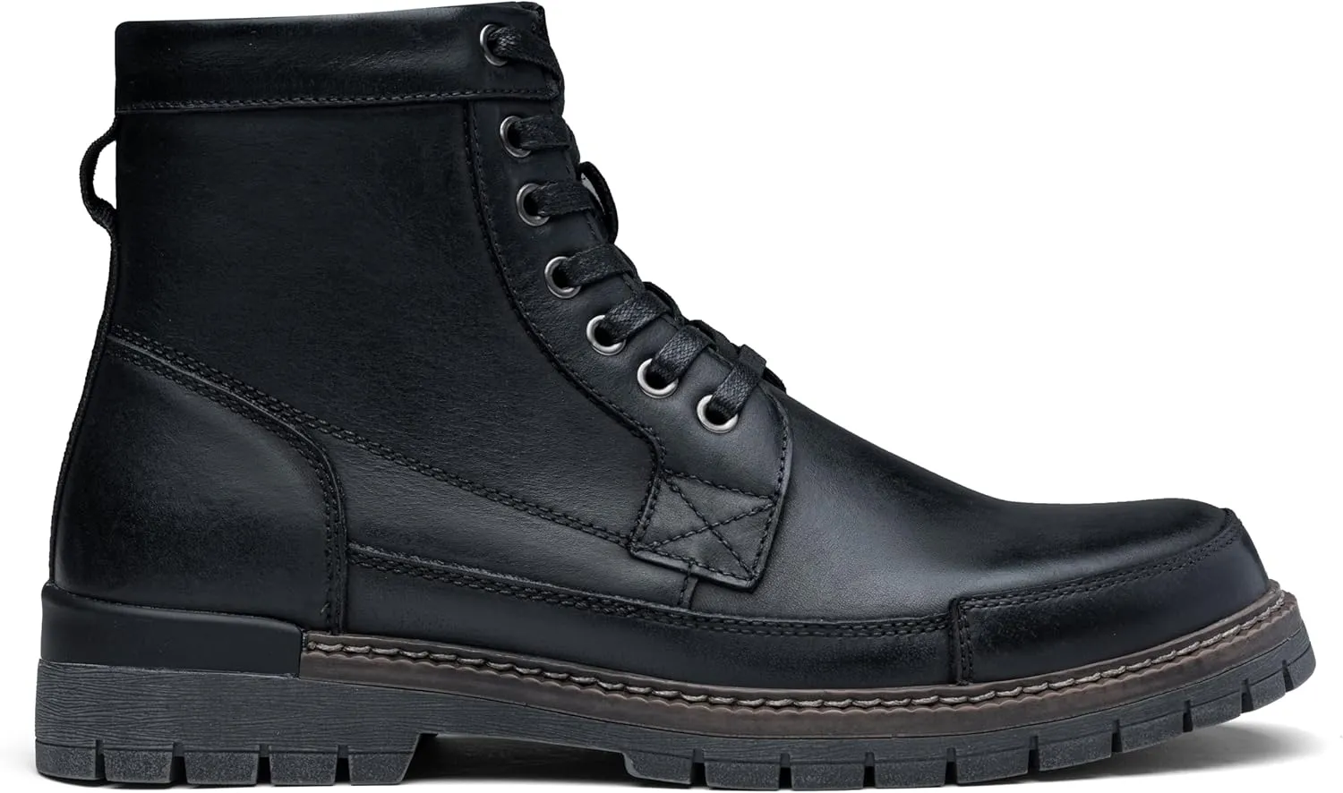Jousen Men's Boots Chukka Motorcycle Boots Premium Leather Casual Combat Ankle Dress Boot for Men
