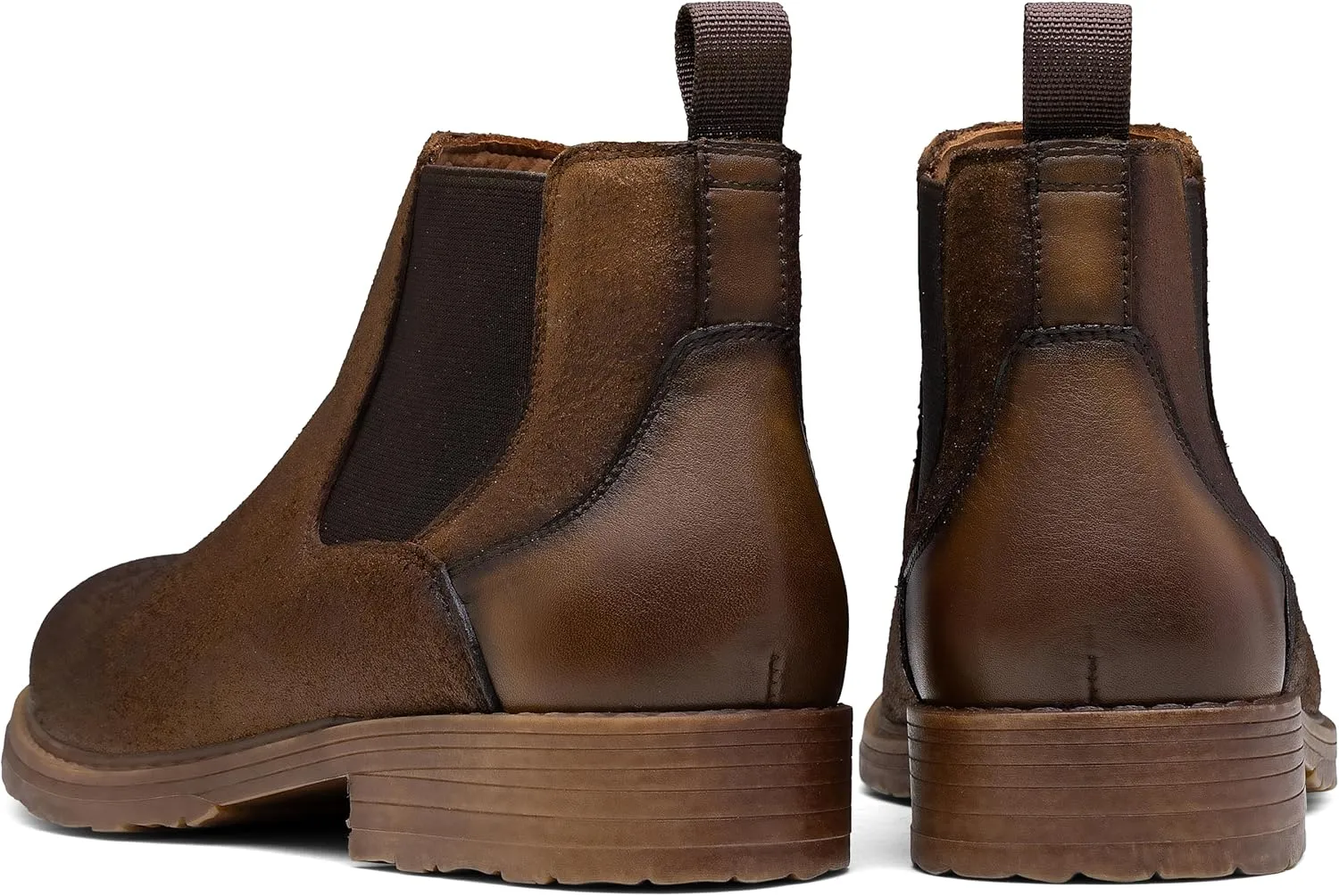 Jousen Men's Chelsea Boots Leather Distressed Boots for Men