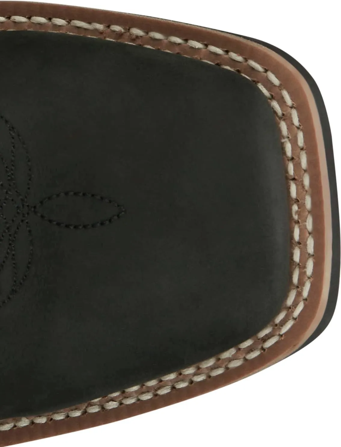 Justin Show Stopper 11” Western Boots for Men - Frontier Collection - Square Toe Leather Men’s Cowboy Boots with Comfort Footbed, Non Slip Outsole
