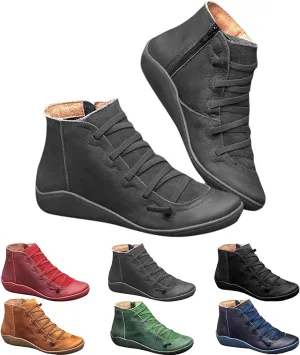 Keilani Women's Vintage Ankle Boots - Strappy, Libiyi Design