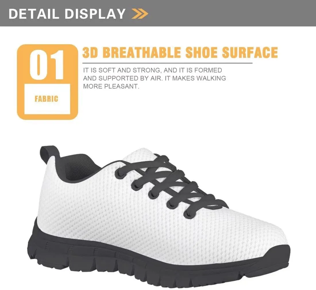 Kids Running Shoe for Boys Girls, Lace-up Running Tennis Sneakers Knitted Mesh Sports Shoes for Little Kid/Big Kid