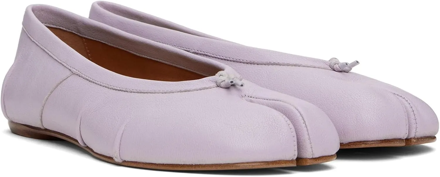KOKOMOMO Split Toe Ballet Flats for Women Japanese Tabi Shoes Comfortable Flat Ballerina Shoe Low Heel Light Weight Walking Office Dress Shoes