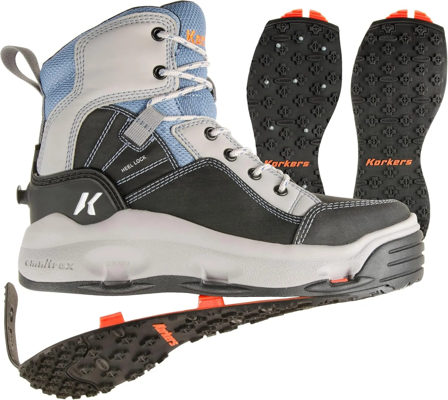 Korkers Women's Buckskin Mary With Interchangable Studded and Kling-On Soles