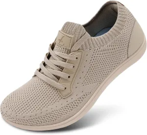 L-RUN Mens Walking Shoes Wide Toe Barefoot Shoes Minimalist Men's Casual Dress Shoes Breathable Zero Drop Fashion Sneakers