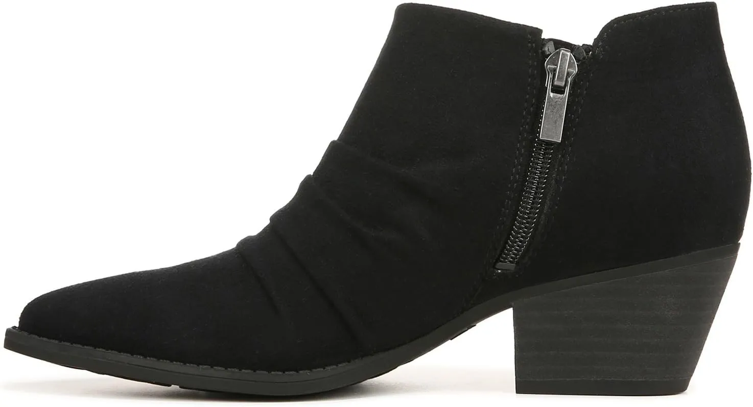 LifeStride Women's Reba Rouched Western Ankle Bootie