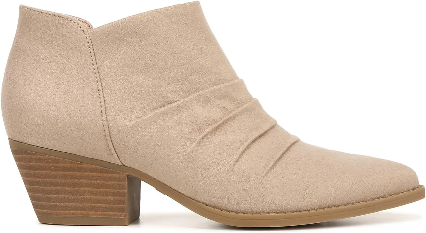 LifeStride Women's Reba Rouched Western Ankle Bootie