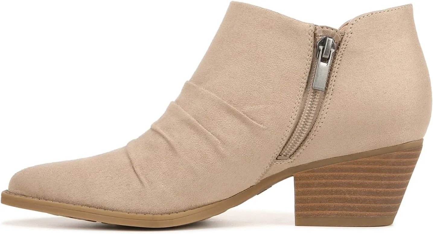 LifeStride Women's Reba Rouched Western Ankle Bootie