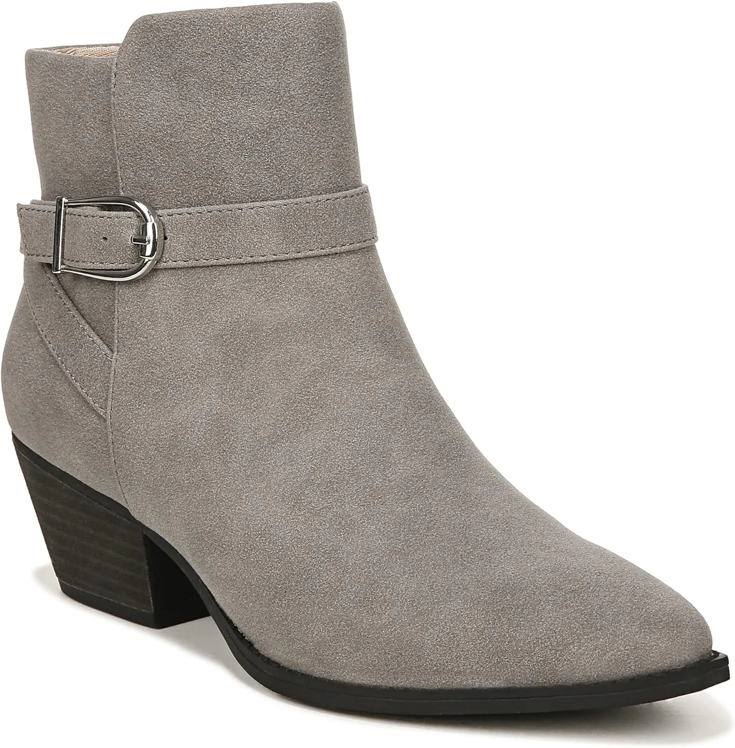 LifeStride Women's Roxanne Western Block Heeled Ankle Bootie