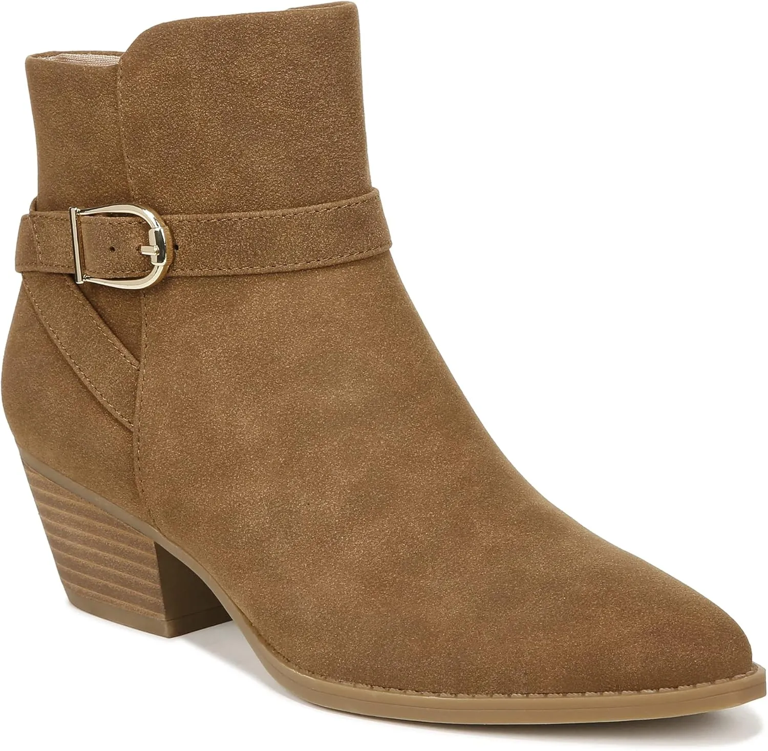 LifeStride Women's Roxanne Western Block Heeled Ankle Bootie