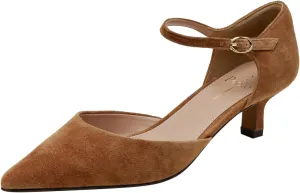 Linea Paolo - Carey - Womens Two-Piece Low Kitten Heel Pumps