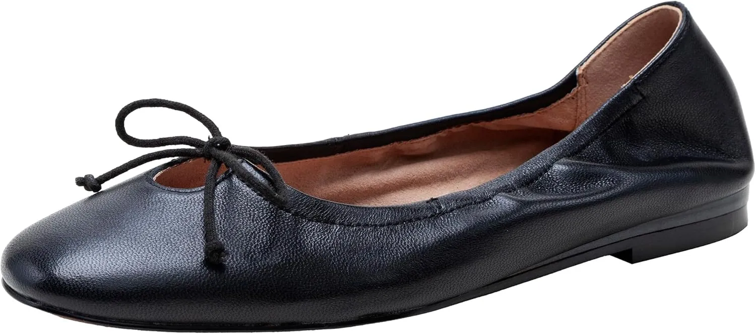 Linea Paolo - Mila - Womens Ruched Top Line Ballet Flats