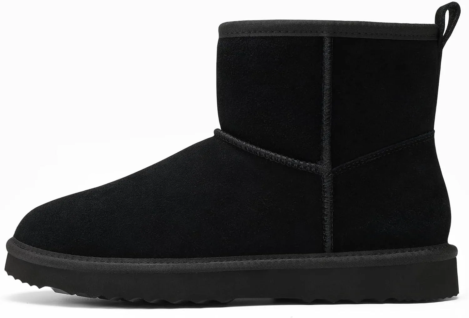 Litfun Suede Mini Boots for Women Winter Warm Fuzzy Boots Comfort Snow Boots with Fur Lined