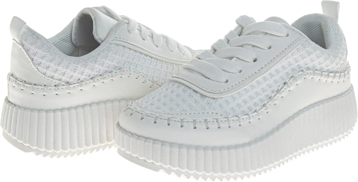 Lowtop Sneakers Lace Up Non Slip - Kids Casual Fashion Low Tops Shoe (Sizes: 11-13 Little Kid / 1-4 Big Kid)