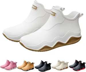 Men's and women's couple fashion rain boots, non-slip wear-resistant waterproof rain shoes for outdoor work fishing travel