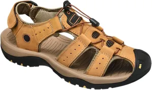 Men's Athletic Sandals - Closed Toe Sport Hiking Outdoor Walking Water Sandals Anti-Slip Cushioning Breathable Summer Fisherman Beach Shoes