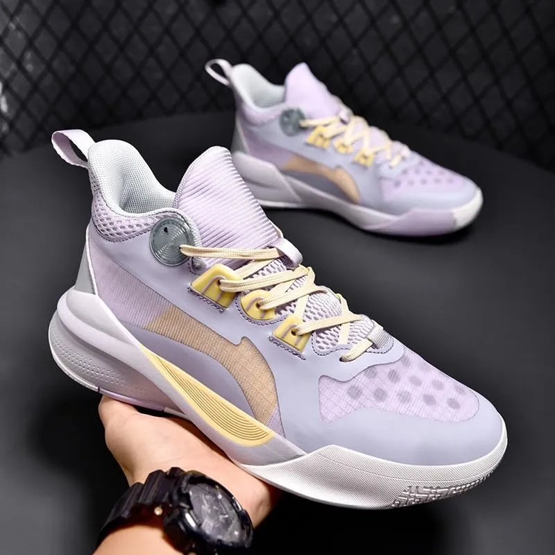 Men's Basketball Shoes are Breathable Shock-Absorbing Anti Slip Wear-Resistant, Comfortable Fashionable Sports Boots