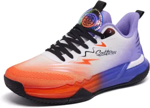 Men's Basketball Shoes Fashion Breathable Sneakers Comfortable Leightweight Running Athletic Lace-Up Non Slip Sport Outdoor Shoe