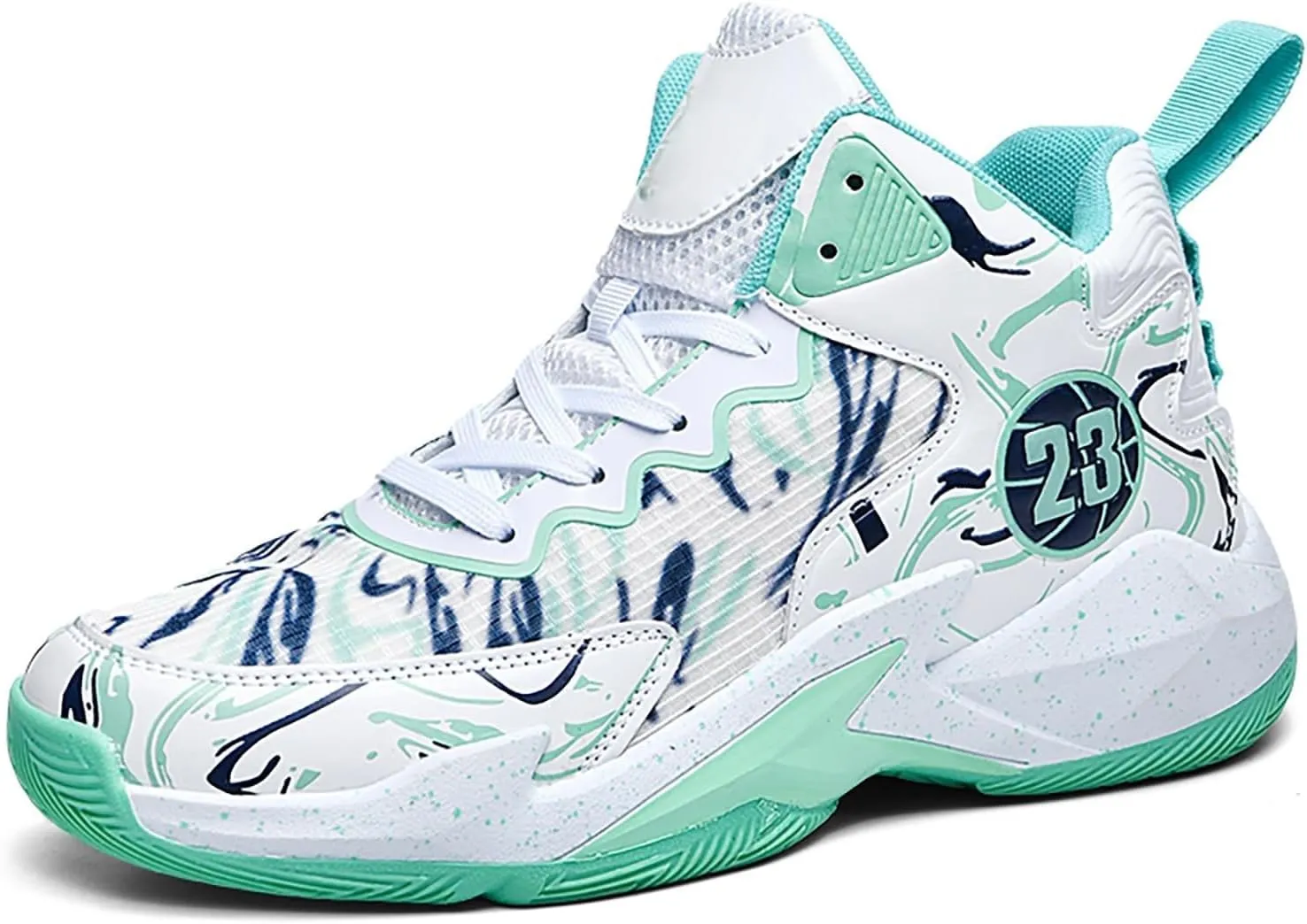 Men's Basketball Shoes Fashion Printed Sneakers
