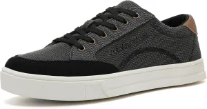 Mens Canvas Sneakers Casual Shoes Low Top Lace Up Shoes