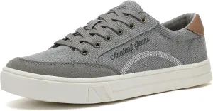 Mens Canvas Sneakers Casual Shoes Low Top Lace Up Shoes