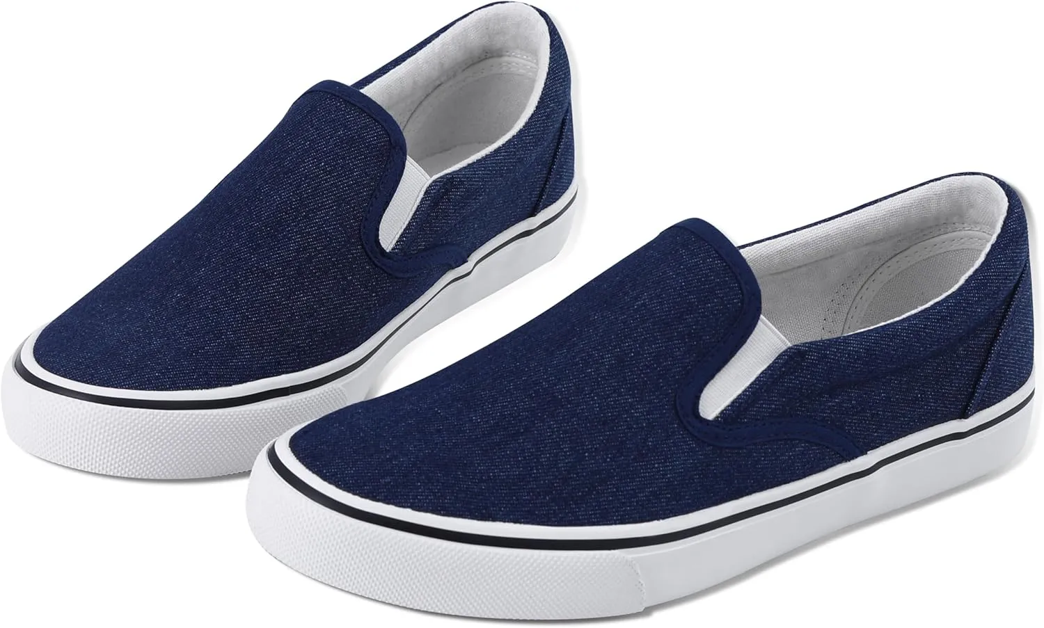 Mens Classic Canvas Shoes Slip on Sneakers Loafers Shoes Casual Fashion Shoes