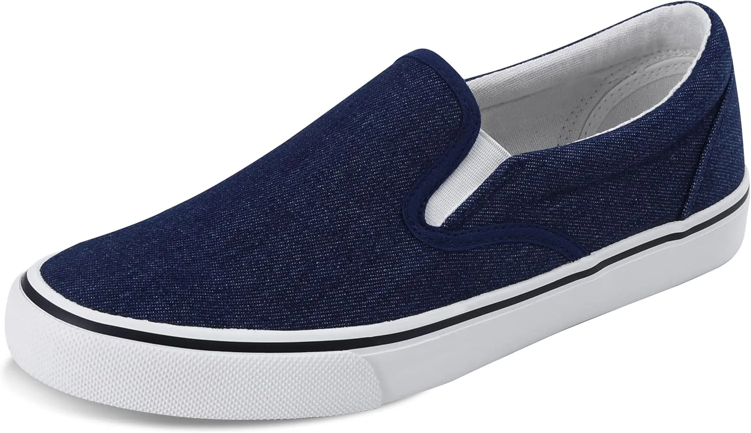 Mens Classic Canvas Shoes Slip on Sneakers Loafers Shoes Casual Fashion Shoes
