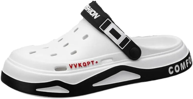 Men's Fashion EVA Slides, Casual Slip-On Clogs with Graphic Pattern, Comfortable Outdoor Sports Sandals with Soft Sole, Breathable EVA Insole and Inner Material
