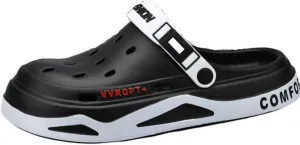 Men's Fashion EVA Slides, Casual Slip-On Clogs with Graphic Pattern, Comfortable Outdoor Sports Sandals with Soft Sole, Breathable EVA Insole and Inner Material