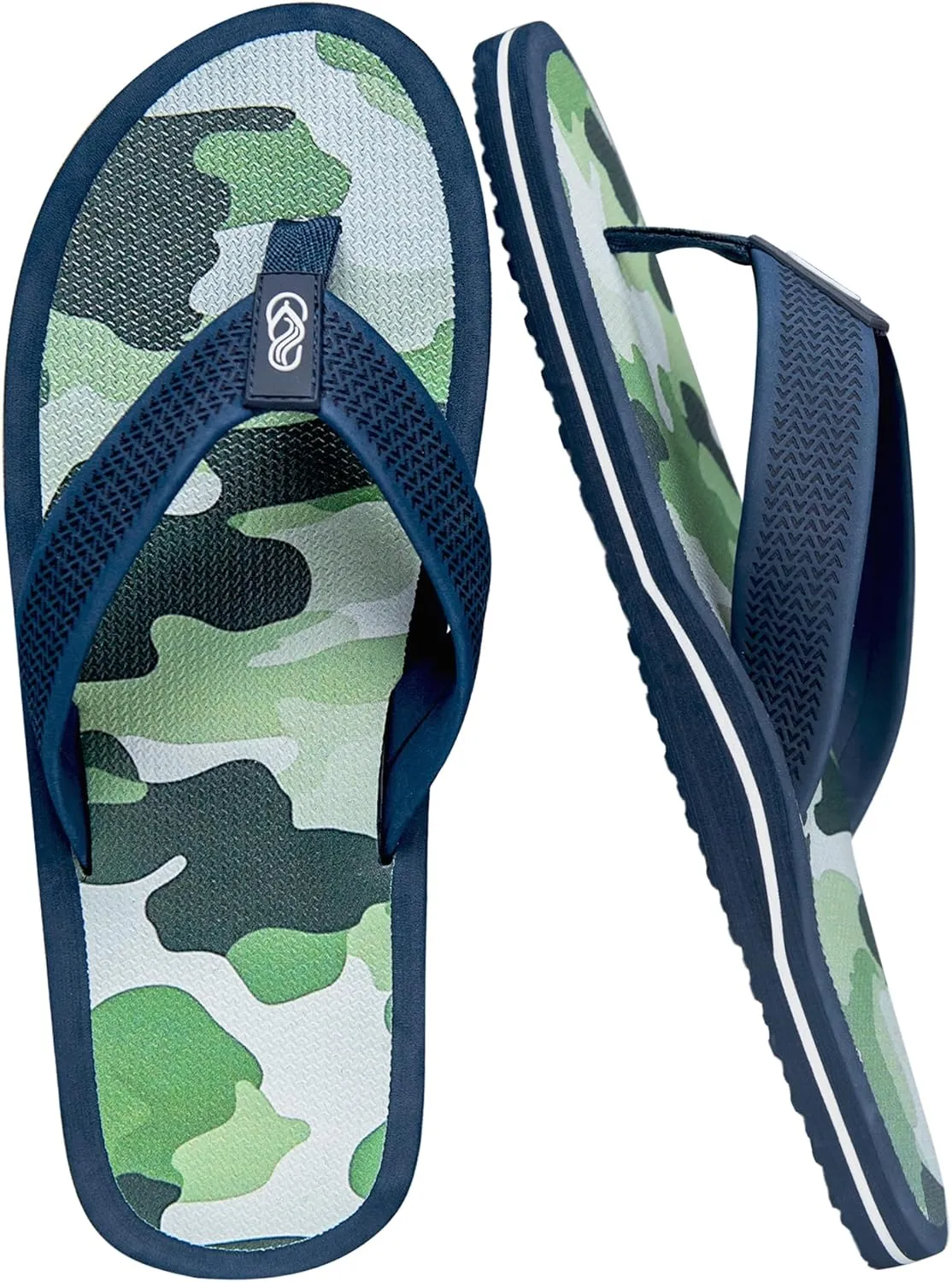 Men's Flip Flops & Sandals with Arch Support - Non-Slip Textured Sole,Waterproof for Beach