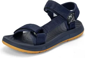 Mens Hiking Sandals with Arch Support - Cushion Sport Athletic Walking Sandles Outdoor Summer Comfortable Casual Waterproof Beach Water Sandal for Wide Feet