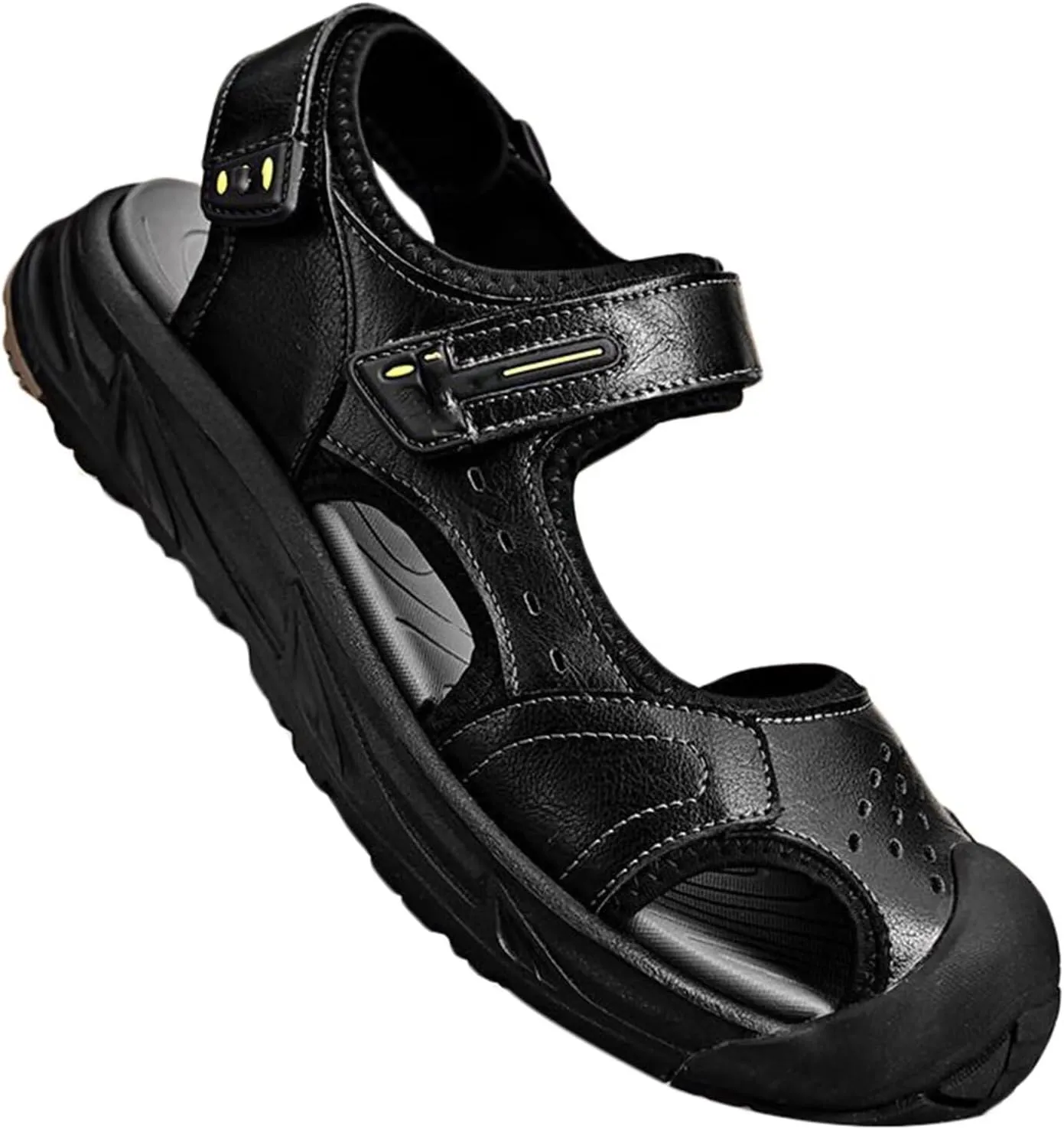 Men's Hiking Trekking Walking Sandals Comfortable Outdoor Breathable Water Shoes Closed Toe Sports Sandals
