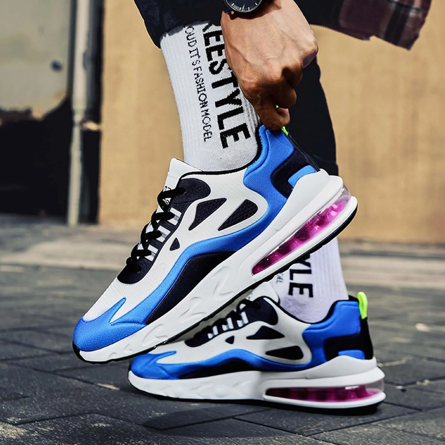 Men's Lightweight Running Shoes Fashion Skateboarding Shoes Outdoor Non-slip Casual Walking Shoes Shoes Comfortable Fashion Sneakers