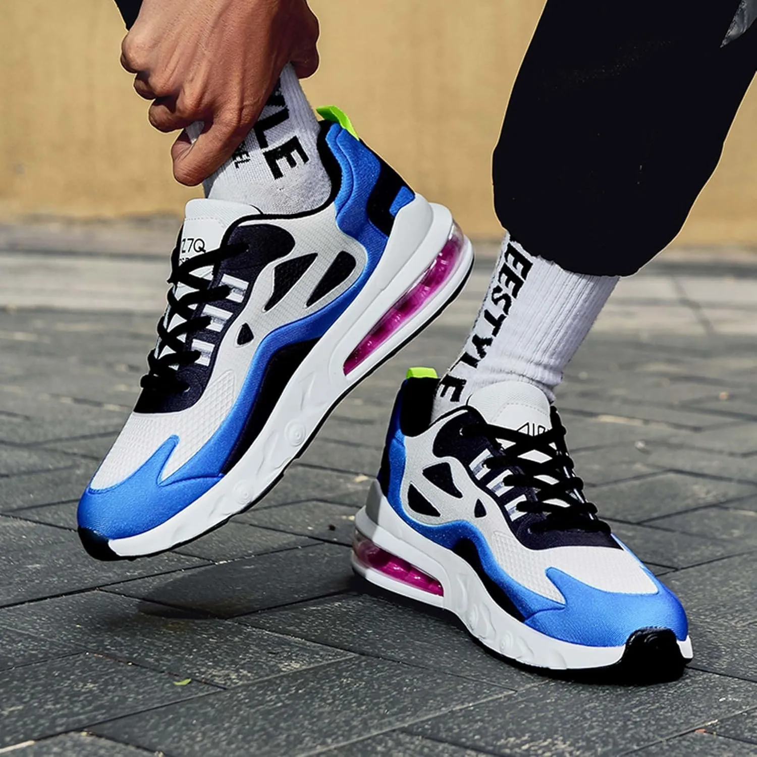 Men's Lightweight Running Shoes Fashion Skateboarding Shoes Outdoor Non-slip Casual Walking Shoes Shoes Comfortable Fashion Sneakers