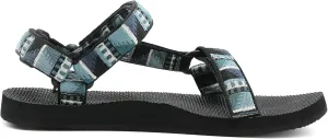 Men's Original Mesh Graphic Print Flat Sandals with Arch Support, Adjustable Hook & Loop Strap, Open Toe, Casual, Outdoor, Walking