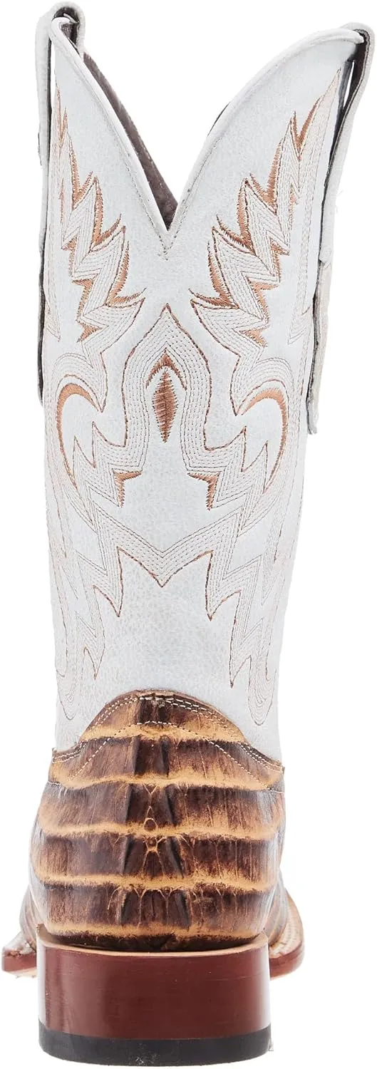 Men`s Orix Brown Caiman Tail Print 13in Montana Ice Top Boot