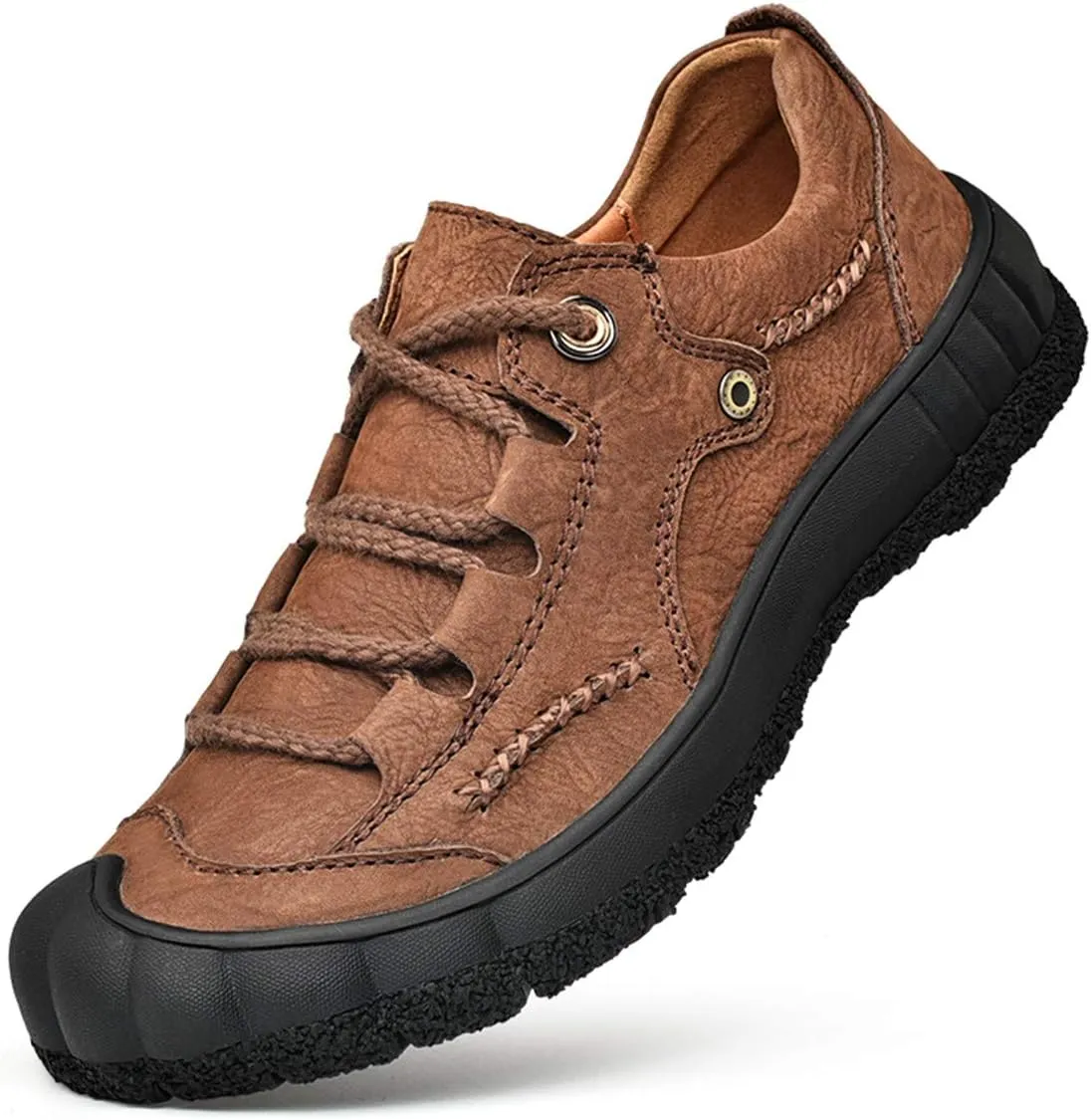 Men's Outdoor Walking Shoes High-Traction Grip Athletic Hiking Trekking Sneaker