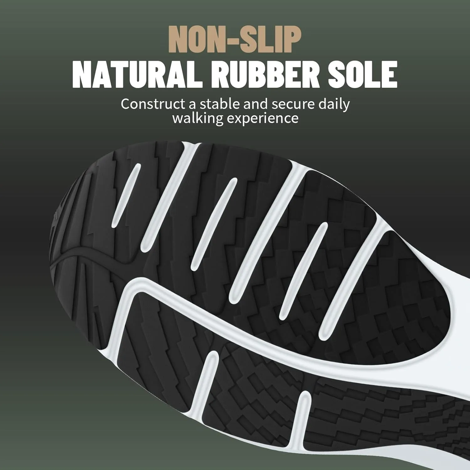 Mens Walking Shoes for Plantar Fasciitis Relief, Orthopedic Mens Sneakers with Arch Support, Breathable Mesh Non Slip Mens Shoes
