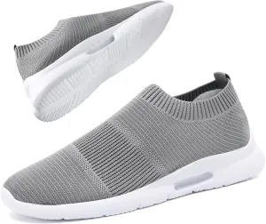 Mens Womens Slip On Shoes Unisex Walking Sneakers Running Workout Gym Tennis Lightweight Casual Laceless Shoes
