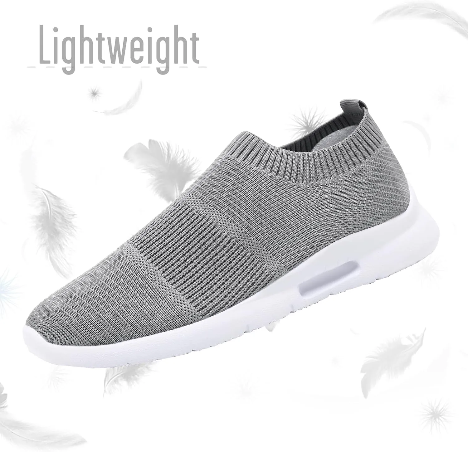 Mens Womens Slip On Shoes Unisex Walking Sneakers Running Workout Gym Tennis Lightweight Casual Laceless Shoes
