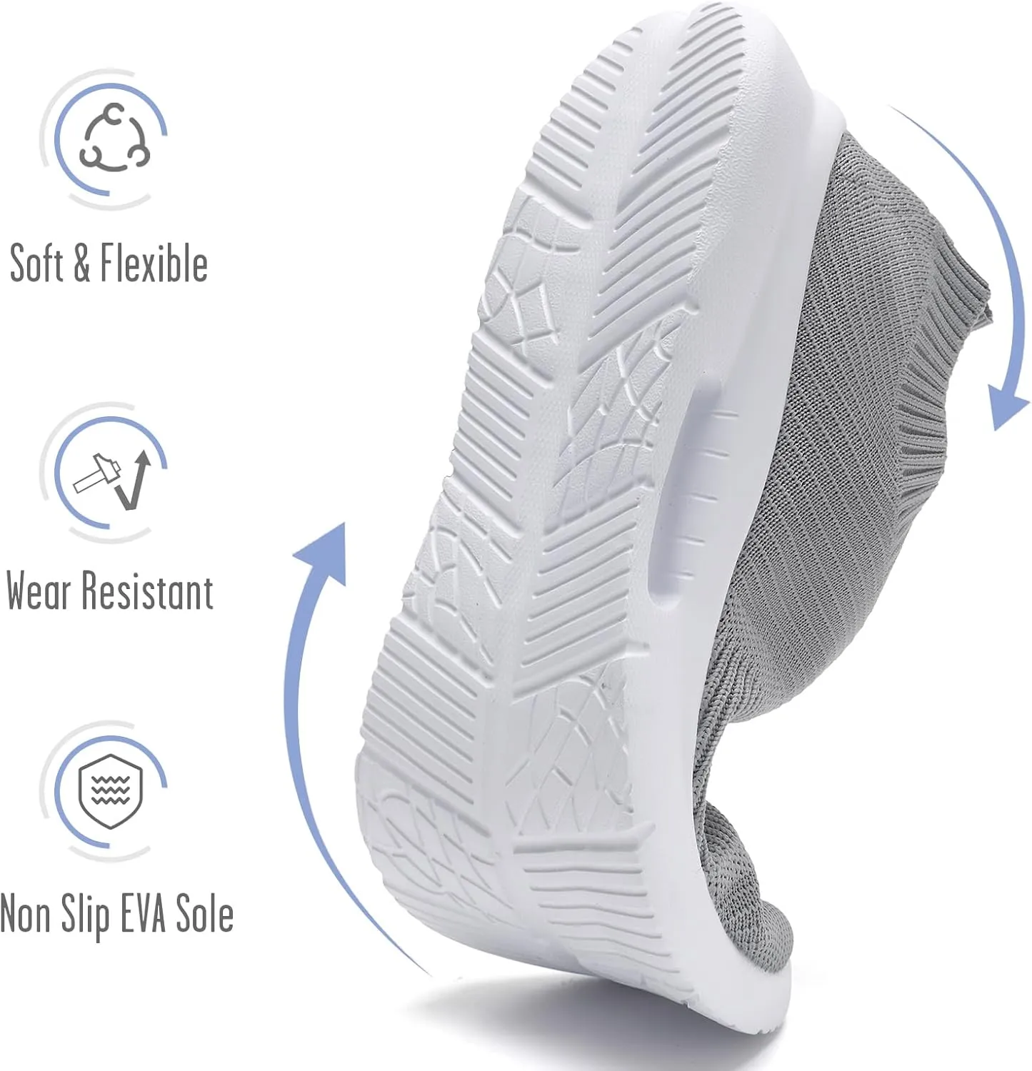 Mens Womens Slip On Shoes Unisex Walking Sneakers Running Workout Gym Tennis Lightweight Casual Laceless Shoes
