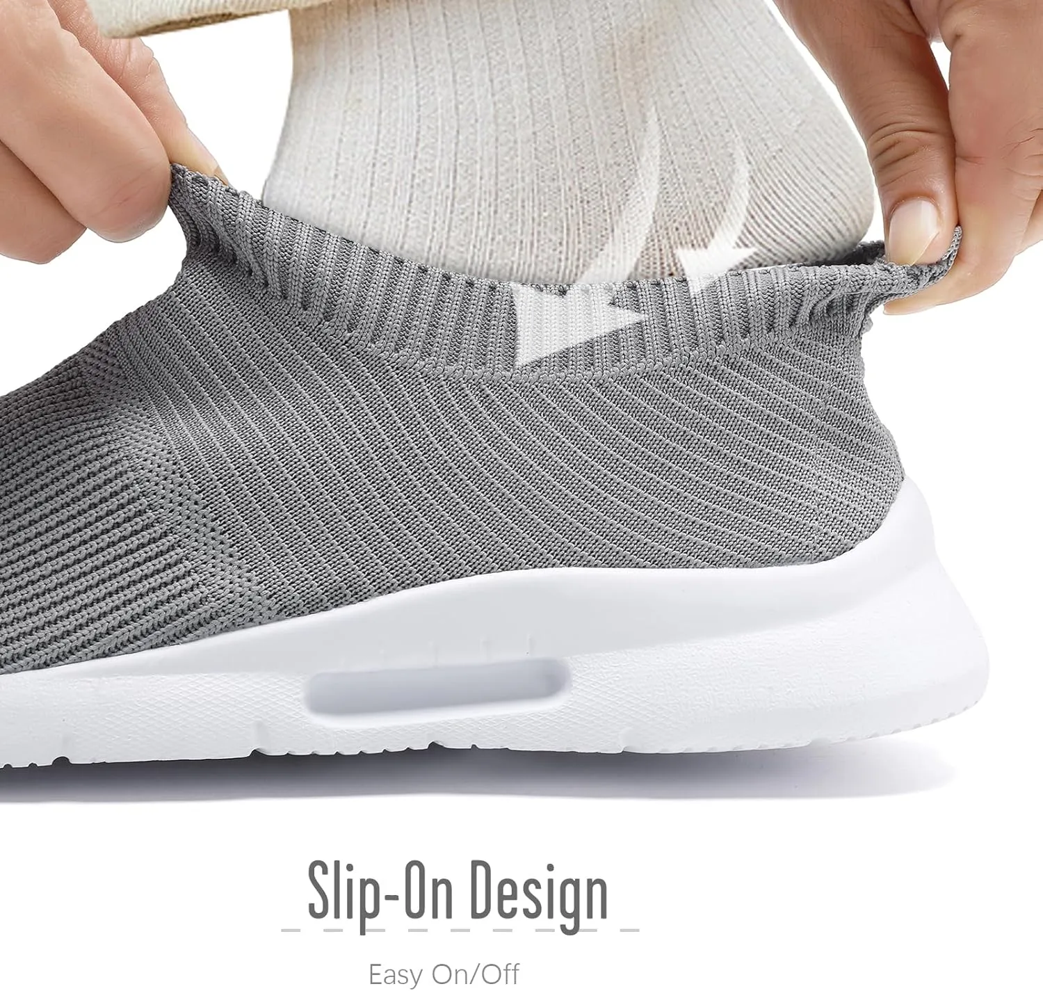 Mens Womens Slip On Shoes Unisex Walking Sneakers Running Workout Gym Tennis Lightweight Casual Laceless Shoes